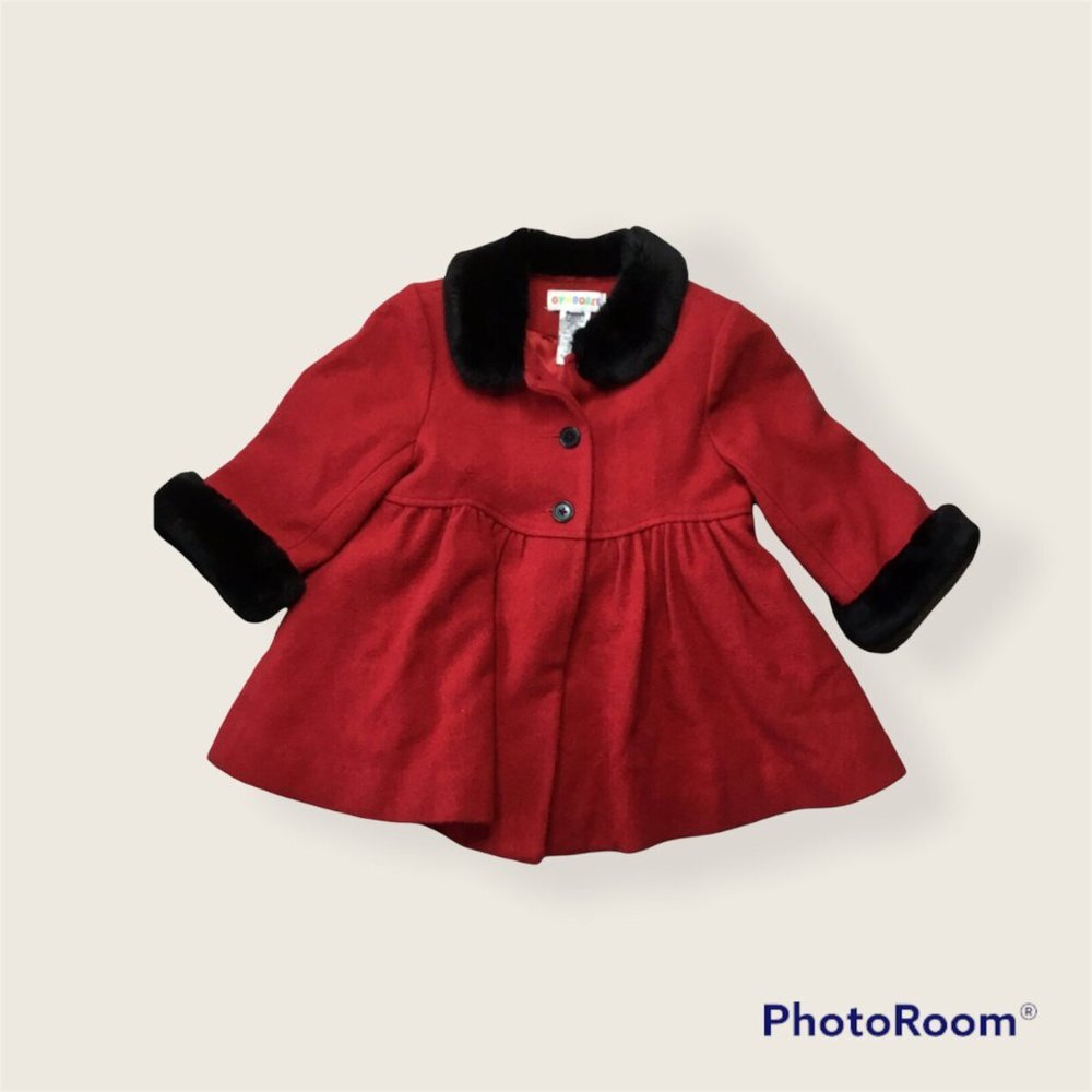 Gymboree Vintage Red Coat 1.5-2 Years